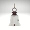 4.25" Antique White Metal Liberty Bell with Jute – Rustic Farmhouse Decor-XC434527